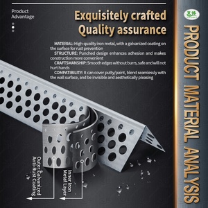 Accessoires pour plaques <span class=keywords><strong>de</strong></span> plâtre Cadre métallique Plaque <span class=keywords><strong>de</strong></span> plâtre en gypse <span class=keywords><strong>Angle</strong></span> mural - Product Image 5