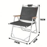 Chaise pliante de réalisateur en alliage d'aluminium YILU, nouvelle, pour l'extérieur, siège bas, dossier large, camping, randonnée, voyage