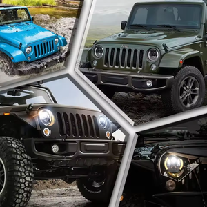 OVOVS-Faro LED redondo negro de 7 pulgadas para <span class=keywords><strong>Jeep</strong></span> Wrangler JK JKU 2007-2017 - Product Image 4