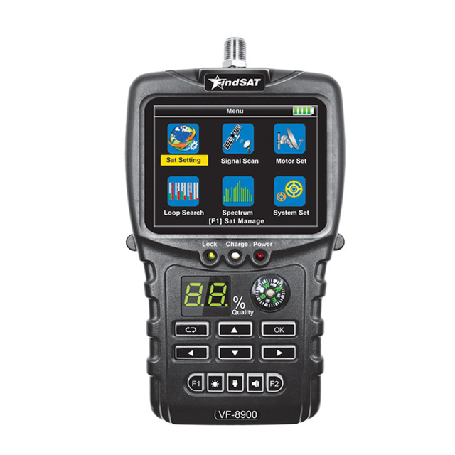 FindSAT VF-8900 Digital HD Star Finder with DVB-S2 Flashlight Compass
