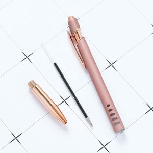 Bolígrafos de Metal Color Oro Rosa al por Mayor de Fábrica, Tinta Negra de 1.0 mm, Pantalla Táctil de Lujo con Logotipo - Product Image 4
