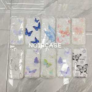 Vente en gros Étui pour filles à bas prix-TPU, transparent, doux, style Ins, motifs papillon, offres en vrac, pour iphone série 16 - Product Image 6