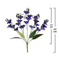 Fleur artificielle de haute qualité à 5 branches, motif flocon de neige parfumé, pour la décoration intérieure, vente en gros personnalisée en usine
