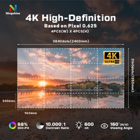 Pantalla LED COB Antideslumbrante de 600x675 mm, Panel LED COB P0.93 para Estudio Virtual