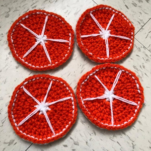   Posavasos de ganchillo hechos a mano Happiness - Product Image 1