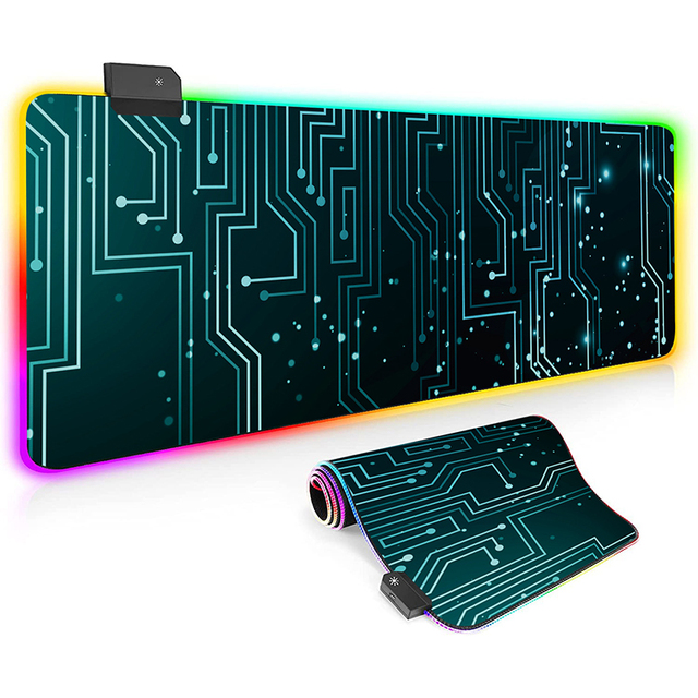 Best Selling Custom Size 300*800*4MM RGB Gaming Mouse Pad Design Printing Logo Fabric Non Slip for Gaming Desk Setup