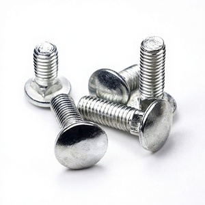 Vis et boulons de chariotage nickelés et zingués à tête demi-ronde large et col carré M4-M8 - Product Image 2