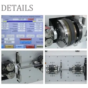 EW-05+R 800-1000pcs/Hour Automatic Wire Cutting Stripping Machine For 0.75 - 30mm2 Multi-Core Wire/ Shielded Wire