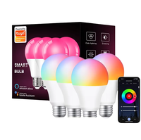 Tuya 9W/15W WiFi LED Smart RGBCCT Ampoule App Contrôleur avec E14/E27/B22 Réflecteur en plastique Base AC200-240V/AC100-130V