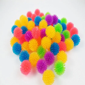 Balles anti-stress miniatures colorées de 2,5 cm, balles à picots douces, jouets sensoriels pour soulager le stress, pour adultes, décorations de fête - Product Image 1