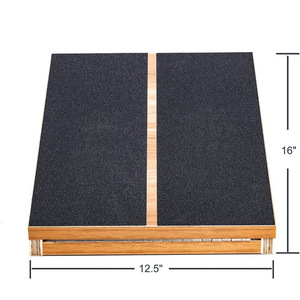 Tabla de estiramiento para rehabilitación, tabla inclinada para estar de pie, estirador de pantorrillas, estirador de piernas profesional de madera, ángulo ajustable - Product Image 3