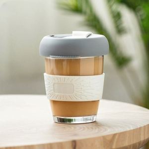 IStapromo Gifts Tasse à café en silicone anti-brûlure, Tasse à lait, Tasse pratique en verre - Product Image 3