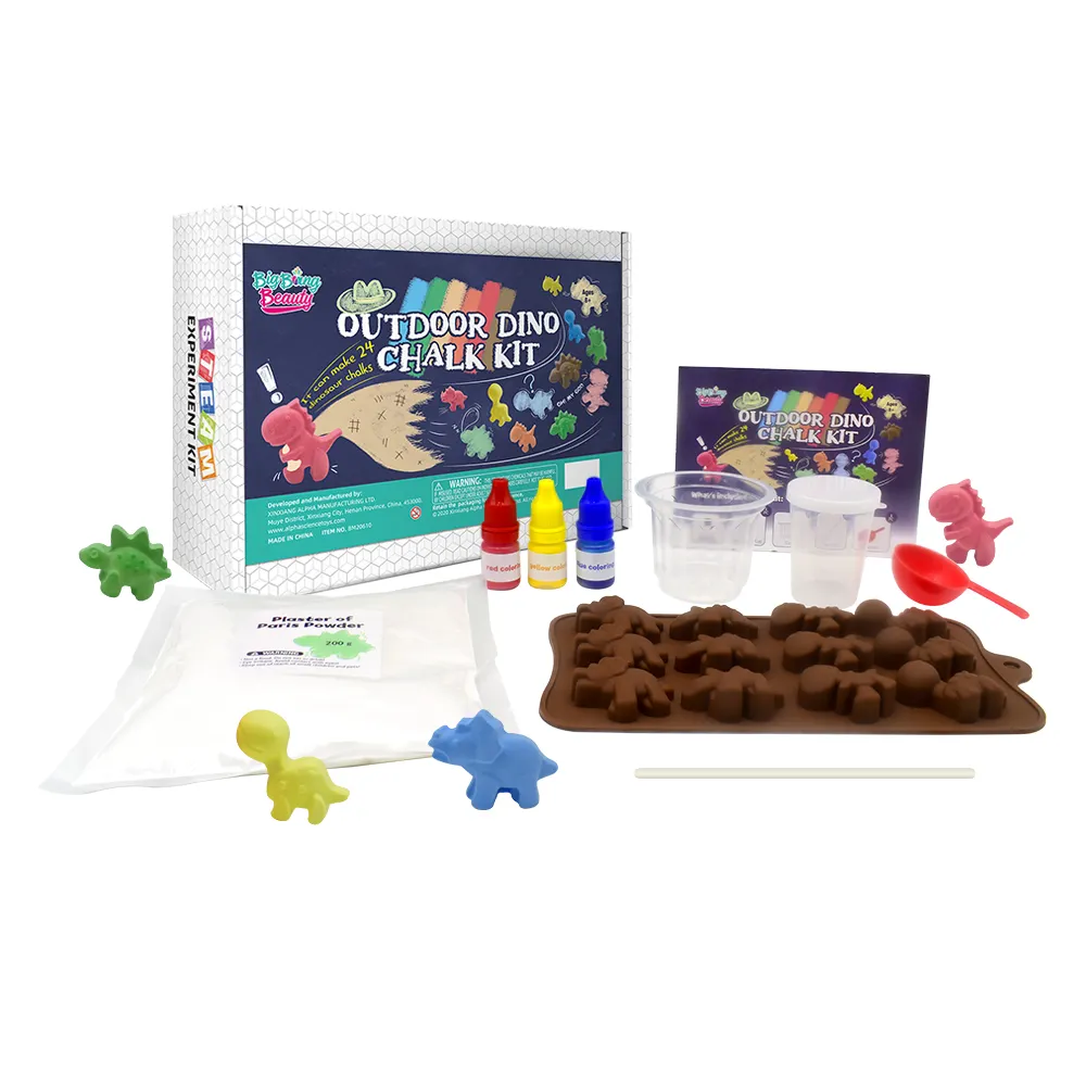 Goede Stoom Science Kit Voor Jonge Kinderen 8 + Educatieve Wetenschapskits Voor Kinderen Nieuwigheid Diy Kleurrijke Tekening Dino Krijt Makende Set