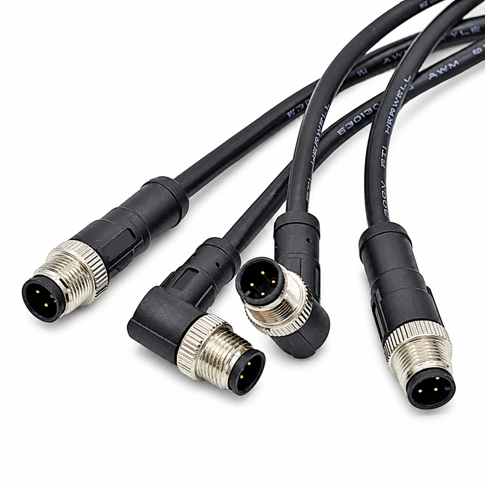 Pvc Wire Sample M12 Copper Cable Assembly 3-8/12/17 Pins a Code Canbus IP67 Rated 230V ...