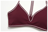 Ensemble de yoga 6 pièces pour femme : tenue d'entraînement avec brassière de sport à bordure contrastante, leggings taille haute, shorts cycliste et capri – Ensemble de vêtements de sport pour la gym