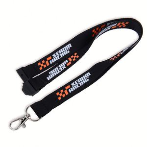 Cinta de poliéster en rollo para tarjetas de identificación, negra, personalizada, barata, al por mayor, con estampado por sublimación, de 10mm, 20mm, 25mm, para colgar del cuello - Product Image 1