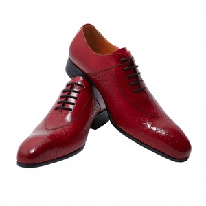 Handmade Genuine Leather Oxford <b>Dress</b> Shoes <b>Snake</b> Grain Pointed Toe Lace Up Formal Wedding Party Business Footwear - Product Image 4