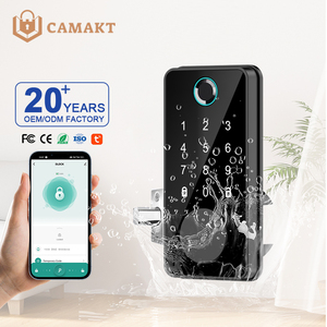 Tuya Wifi kỹ thuật số chốt cửa điện tử khóa thông minh vân tay xi lanh cho cửa nhôm đám mây lưu trữ dữ liệu tùy chọn - Product Image 1