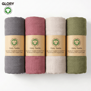 Mantas Multiusos OEKO-TEX 100 al por Mayor, Manta para el Cuidado Diario, Cubre Cochecito, Paño para Eructos, Envoltura <span class=keywords><strong>de</strong></span> Muselina Personalizada - Product Image 1