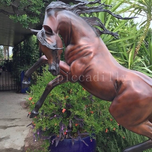 Jardín al aire libre arte fundición tamaño jardín decorativo estatua de bronce <span class=keywords><strong>caballo</strong></span> esculturas para <span class=keywords><strong>venta</strong></span> - Product Image 1
