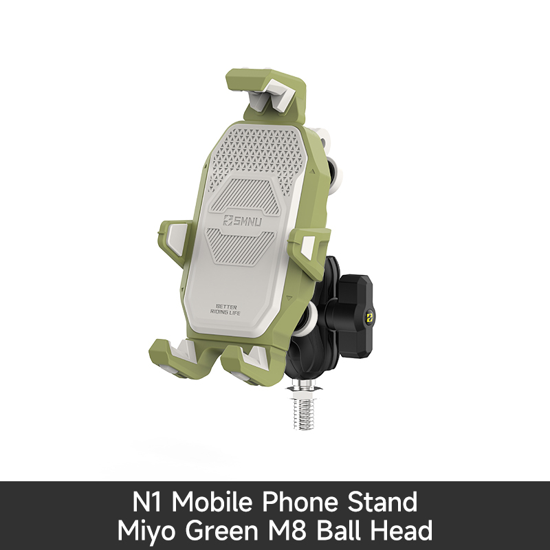 Green N1 phone holder with M8 ball head