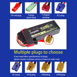 Bateria de Polímero de Íon de Lítio de Alta Taxa 22.2V 4200mAh 6S 50C para Caminhões RC, Iates e Barcos - Product Image 4
