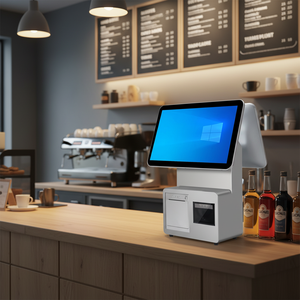 เครื่องบันทึกเงินสดระบบ POS หน้าจอสัมผัสขนาด 15.6 นิ้ว จากโรงงานในจีน มีสินค้าในสต็อก ระบบเครื่อง POS แบบตั้งโต๊ะหน้าจอสัมผัส - Product Image 3