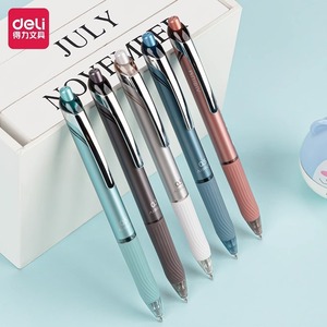 Stylo gel Deli S88-A 0,5 mm à bouton-poussoir, encre à séchage rapide, pour le bureau et l'école - Product Image 1