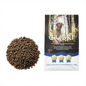 Alimentation pour chiens adultes en gros, sac de 40 Jin, pour petites et grandes races, 18% de protéines, formule complète bœuf et poulet, soutien digestif - Product Image 1