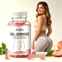 Complément Naturel BBL Gummies Vitamines pour l'Augmentation des Fesses et l'Amincissement du Corps – Pilules Gélifiées pour des Fesses Volumineuses (Marque Privée)