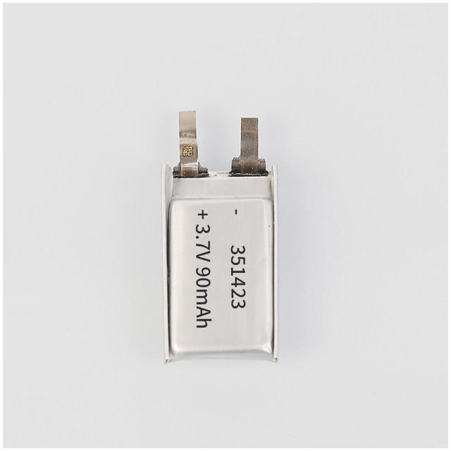 Factory Sale 351423 3.7V 90mAh Mini Size LiPo Battery for Smart Rings or E-Pens with Overcharge Protection