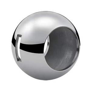 Pièce de vanne à bille usinée CNC de haute précision, vanne à bille en acier inoxydable - Product Image 4