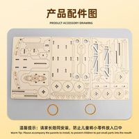 Arbalète de siège en bois, Catapulte STEAM, Kit d'expérimentation scientifique pour enfants, Machine de guerre à bras de levier à fulcrum DIY T-M298 135x150x54mm