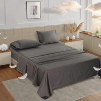 Ensemble de draps de lit de luxe 100% coton à poches profondes