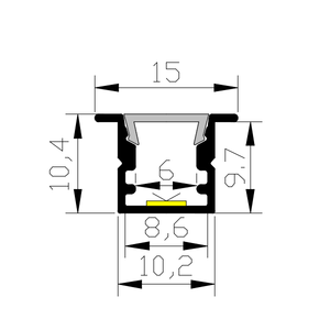 Ánh sáng sao dẫn nhôm hồ sơ trong màu đen cổ điển, chống ăn mòn và bền, tản nhiệt mạnh mẽ - Product Image 6