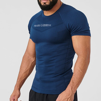 Nouveau T-shirt de Sport d'Été pour Hommes, Haut de Fitness à Manches Courtes, Col Rond pour la Salle de Sport et l'Entraînement