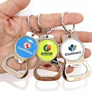 핫 셀링 맞춤형 금속 병따개 열쇠고리, 로고 디자인 고급 프로모션 맥주 병따개 키체인 - Product Image 3