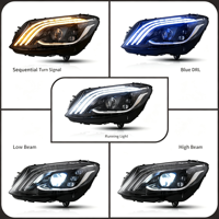 Pièces de rechange pour l'assemblage des phares avant LED modifiés pour Mercedes Benz Classe C W205 2015-2020