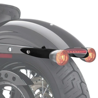Kit de Extensión de Señales de Giro de Aluminio Negro para Placa de Matrícula, para Softail 2000-2025, Colocación Trasera, Nuevo, 1 Año de Garantía