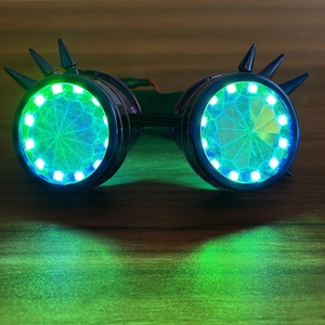 2024 nuevas gafas LED recargables a todo Color Rainbow Spectrum gafas para actuación <span class=keywords><strong>DJ</strong></span> <span class=keywords><strong>Rave</strong></span> Eye disfraz para fiestas de Club nocturno - Product Image 2