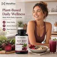 Complément alimentaire triple nutrition botanique à base de betterave, pépins de raisin et hawthorn, en capsules, marque privée OEM, 90 unités