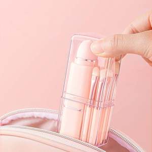 Juego de Brochas de Maquillaje Retráctiles 8 en 1 de Alta Calidad LUMA, Brochas Cosméticas Multifuncionales Mini con Estuche Portátil - Product Image 4