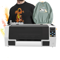 Imprimante DTF automatique fournie avec tête d'impression XP600 de 33 cm de large pour rouleaux de T-shirts A3 A4 pour impression DTF directe sur vêtement