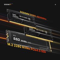 Mini PC para Juegos BOSGAME P3 Lite con Ryzen 7 6800H, Radeon 680M, 32 GB de RAM DDR5, SSD PCIe 4.0x4 de 1 TB, Triple Pantalla, USB4, 8K