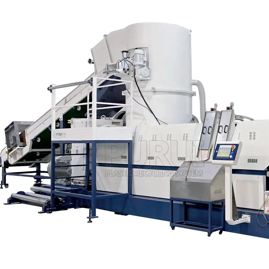 pp fabric recycling machine plastic pelletizer plant