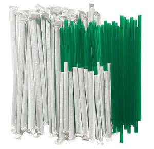 Pailles en plastique PP droites colorées pour boissons, emballées en papier, les plus vendues et populaires, du Vietnam - Product Image 5