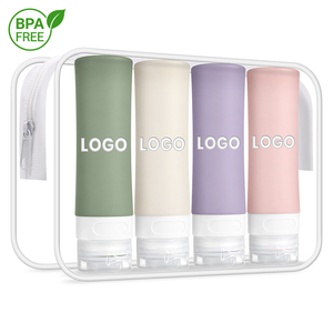 Botella de Champú Recargable de 80 ml, Aprobada por la TSA, a Prueba de Fugas, Ecológica, Duradera, con Tubo de Silicona, para Viajes - Product Image 1