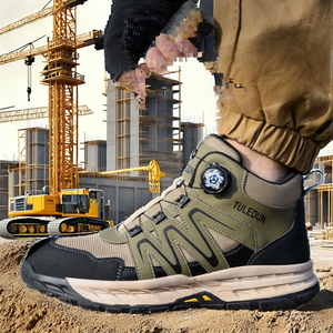 <span class=keywords><strong>Zapatos</strong></span> de Seguridad Indestructibles de Alta <span class=keywords><strong>Dura</strong></span> para Hombre con Punta de Acero, Parte Superior de Cuero de Microfibra para Trabajo de Invierno - Product Image 2