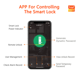 Eseye tuya khóa cửa thông minh với dấu vân tay wifi điều khiển từ xa Khóa cửa điện tử cho nhà không thấm nước khóa cửa - Product Image 5