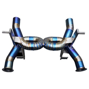 Sistema de Escape Catback de Aleación de Titanio, Convertidor Catalítico, Tubo de Bajada para Lamborghini Aventador SVJ, Huracán Pulido Personalizado - Product Image 4